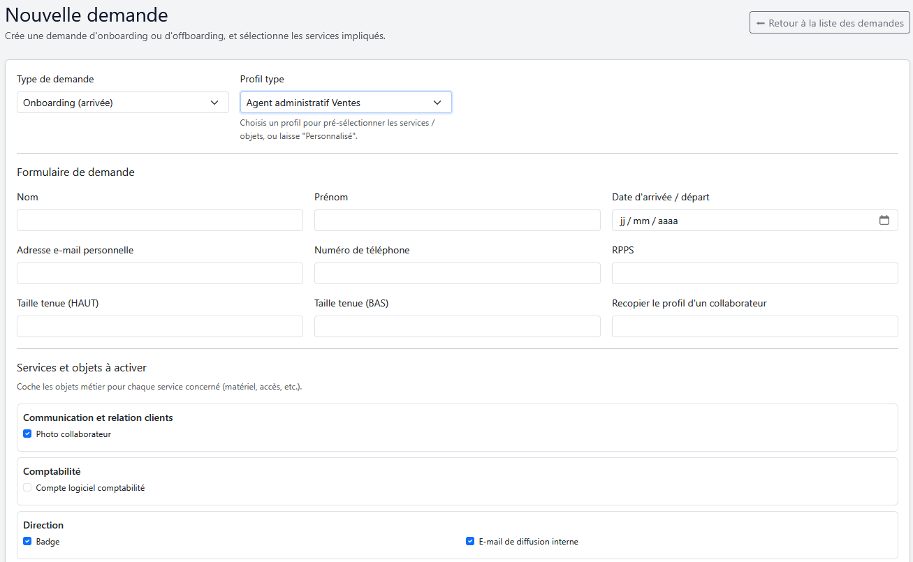 Workflow - module onboarding